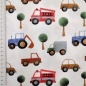 Preview: Weicher Jersey mit Autos und Baeumen für Kinder