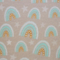 Preview: Super weicher Jersey mit wunderschoenen Regenboegen gemustert