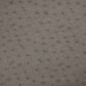 Preview: weicher leichter Musselin melange in taupe mit Jacquard Muster