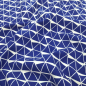 Preview: Kuschelweicher Jersey in Royalblau im Prisma-Muster