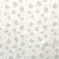 Preview: Weicher luftiger Bio Musselin in offwhite mit zarten Blümchen gemustert