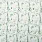 Preview: Weicher angenehmer French Terry in offwhite mit Eukalyptuszweigen gemustert