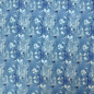 Preview: Weicher angenehmer French Terry in softem Blau mit Eukalyptuszweigen gemustert