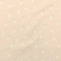 Preview: Weicher Ribjersey von Swafing in apricot mit kleinen Herzen gemustert