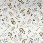 Preview: Leicht fallender Baumwollstoff in offwhite mit verschiedenen Blättern gemustert