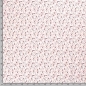Preview: Baumwollstoff in rosa mit Blättern gemustert.