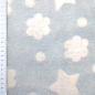 Preview: Wellnessfleece Maerchensterne in Pastellgruen, ideal für kuschelige Decken und Kissen