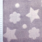 Preview: Wellnessfleece Maerchensterne in Lila, ideal für kuschelige Decken und Kissen