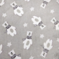 Preview: Wellnessfleece mit niedlichen Baerchen in Beigetoenen gemustert