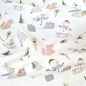 Preview: Niedlicher Baumwollstoff mit Wintertieren