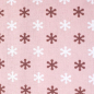 Preview: weich fallende Baumwolle in altrosa mit Schneeflocken gemustert
