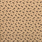 Preview: Weich fallender Baumwoll Stretch Cord in beige mit kleinen Schleifen gemustert
