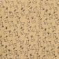 Preview: Weich fallender Baumwoll Stretch Cord in beige mit kleinen Hasen gemustert