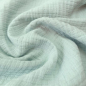 Preview: Weicher blickdichter Musselin 6-lagig in mint