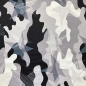 Mobile Preview: Outdoorstoff in grau mit einem Camouflagemuster.