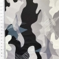 Mobile Preview: Outdoorstoff in grau mit einem Camouflagemuster.