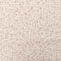 Preview: Superweicher Ribjersey aus Eigenproduktion in ecru mit Mini Leoprint in Blush