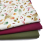 Preview: Family Fabrics - Baumwolljersey - Abstrackte Blätter