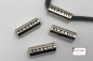 Preview: vier silberne kordelenden aus metall mit 8 mm Durchmesser