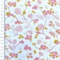 Preview: Baumwollstoff mit pinken und gelben Blumen