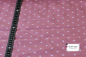 Preview: baumwollstoff in rosa gemustert mit kleinen weissen sternen