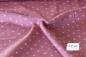 Mobile Preview: baumwollstoff in rosa gemustert mit kleinen weissen sternen