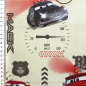 Preview: Dekostoff aus Baumwollgemisch in weiss mit Motiven aus dem Film "Cars" °