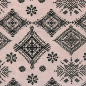 Preview: dekostoff aus baumwollgemisch in Altrosa mit geometrischem Muster