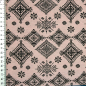 Preview: dekostoff aus baumwollgemisch in Altrosa mit geometrischem Muster