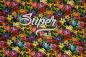 Preview: super cooles French Terry Panel mit digital gedruckten blumen, flower power, supergirl