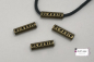 Preview: vier kordelenden in altmessing aus metall mit 5 mm Durchmesser