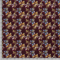 Preview: baumwolljersey in bordeaux gemustert mit edlen blumenmotiven im digitaldruck