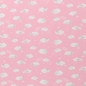 Preview: Baumwolljersey von Swafing in rosa gemustert mit niedlichen Wolkenmotiven