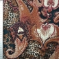 Preview: Viskosejersey gemustert mit paisley ornamente  in herzform