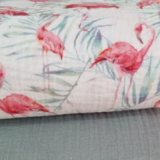 Swafing Musselin Serie Thea mit Flamingos