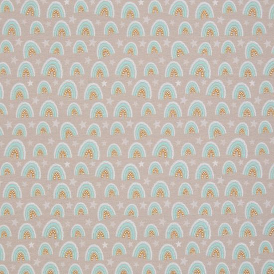 Super weicher Jersey mit wunderschoenen Regenboegen gemustert