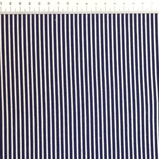 Preview: Baumwollstoff Streifen Marine