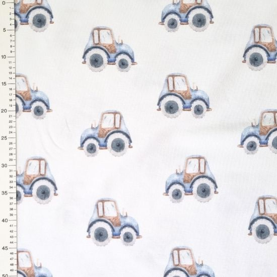 Preview: Weicher Baumwolljersey mit Treckern aus dem Hause Swafing
