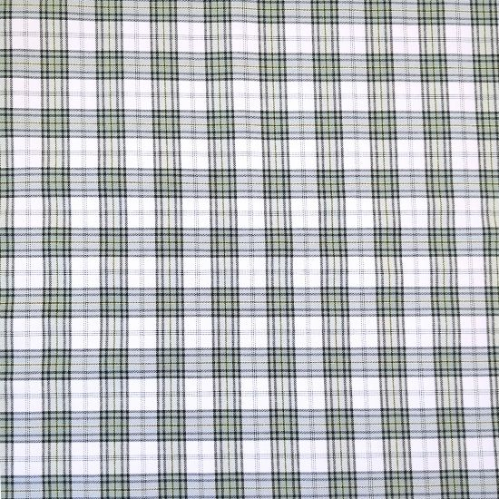Preview: Weicher dehnbarer Viskose Stretch in Schwarz-Grünen Farbtönen kariert