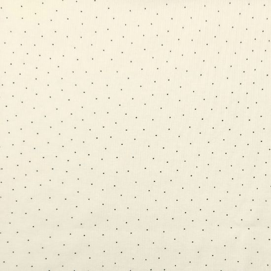 Preview: Weicher Ribjersey  von Swafing in ecru mt soften Punkten gemustert