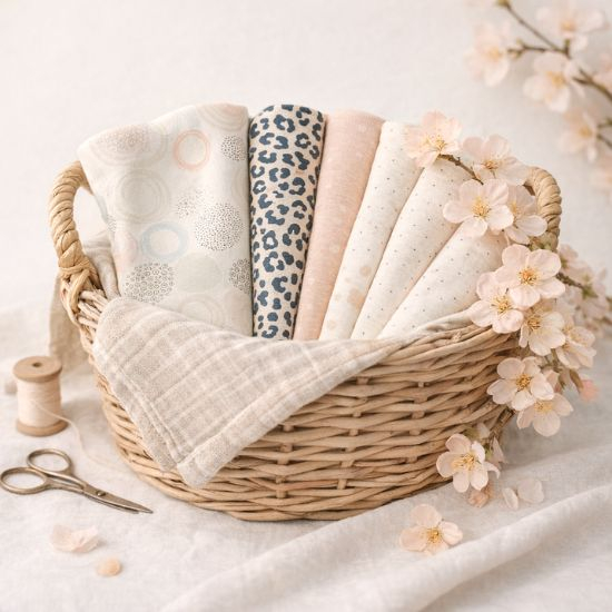 Swafing Ribjersey Poppy - Blush Blossom