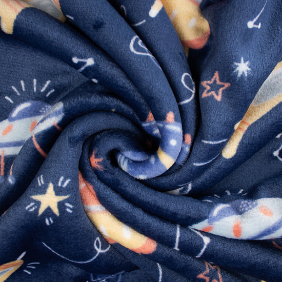 Preview: Wellnessfleece mit vielen Ufos