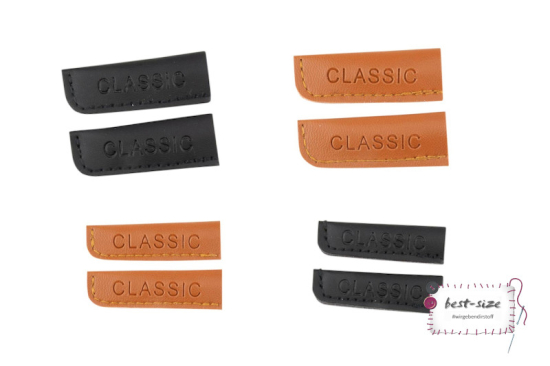 Preview: Kunstleder Kordelende in 8mm in braun fuer den perfekten abschluss deiner Kordel deines Hoodies!