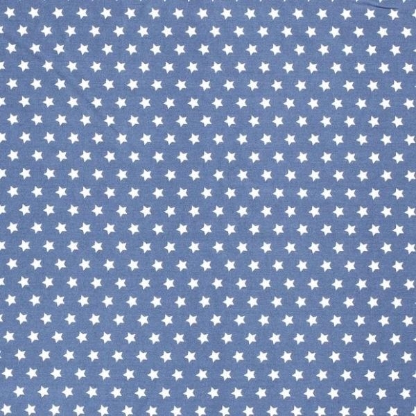 Baumwollstoff in jeans mit verschiedenen Mustern.