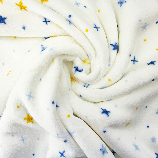 Preview: Wellnessfleece mit süßen Sternchen.
