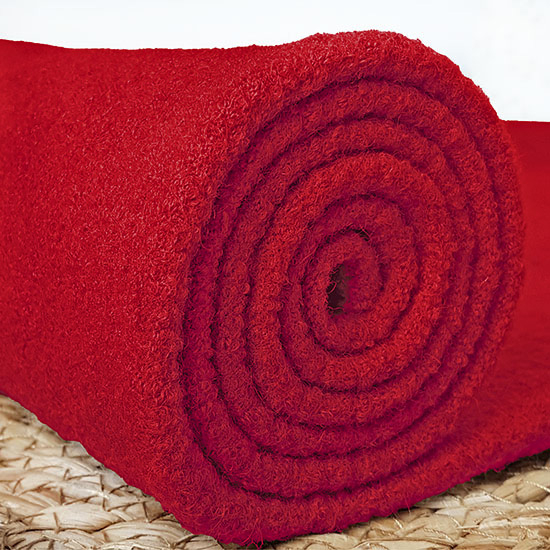 Walkloden Malou in Leuchtrot