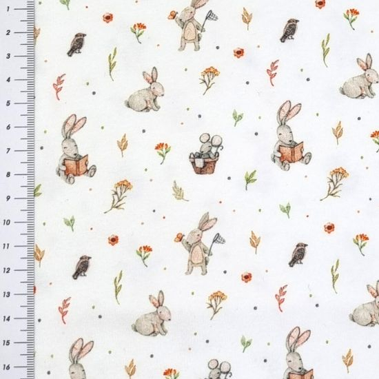 Baumwolljersey Haeschenwald Ecru