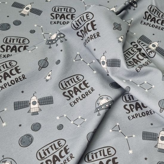 French Terry Weltraum Taupe