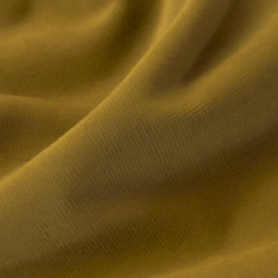 Robuster Baumwoll-Samt in Dunkles Senfgelb
