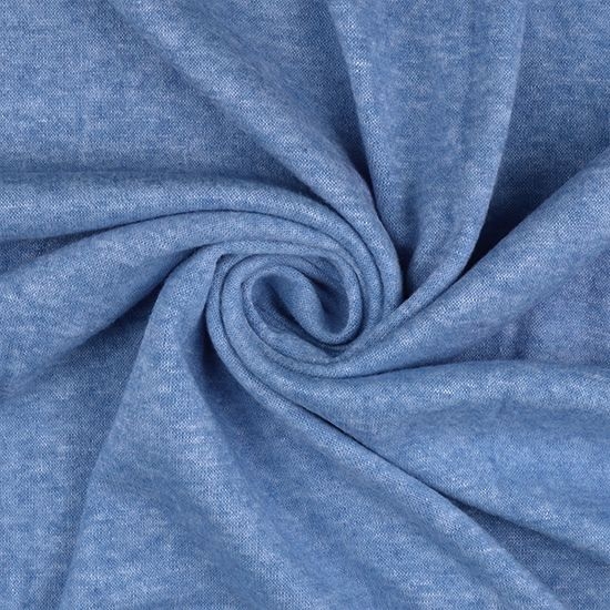 Preview: Weicher Strickstoff in Saphirblau. Ideal für kuschelige Pullover, Cardigans, Strickkleider, Muetzen oder auch Decken.